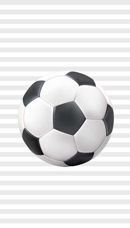 Poster de futebol bola preta e branca - TenStickers