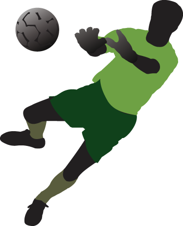 Poster de futebol vinil juvenil esticado de goleiro - TenStickers