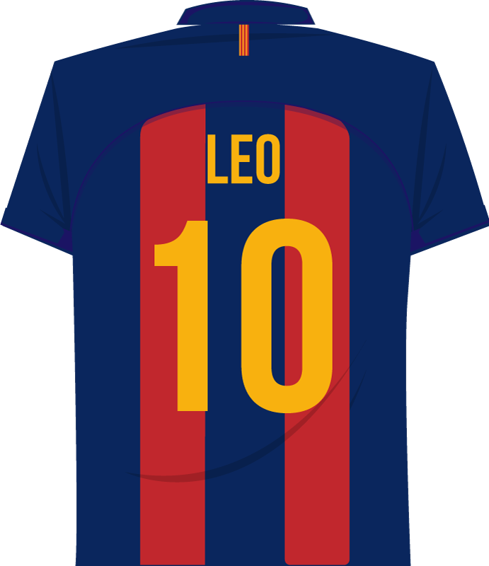Poster de futebol adesivo de parede do messi - TenStickers