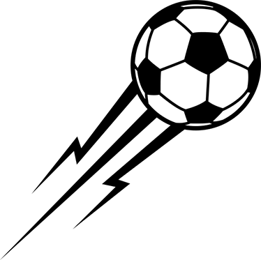 Poster de futebol vinil decorativo bola como raio - TenStickers
