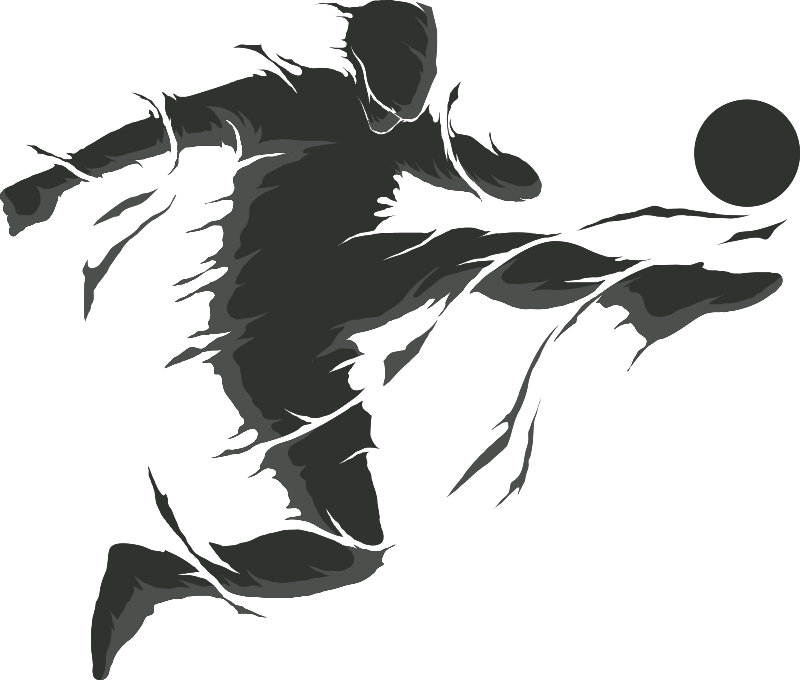 Poster de futebol adesivo de jogador de futebol - TenStickers