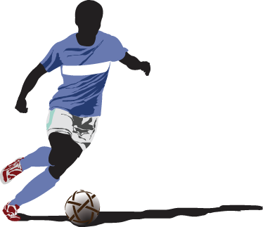 Poster de futebol adesivo decorativo jogador - TenStickers