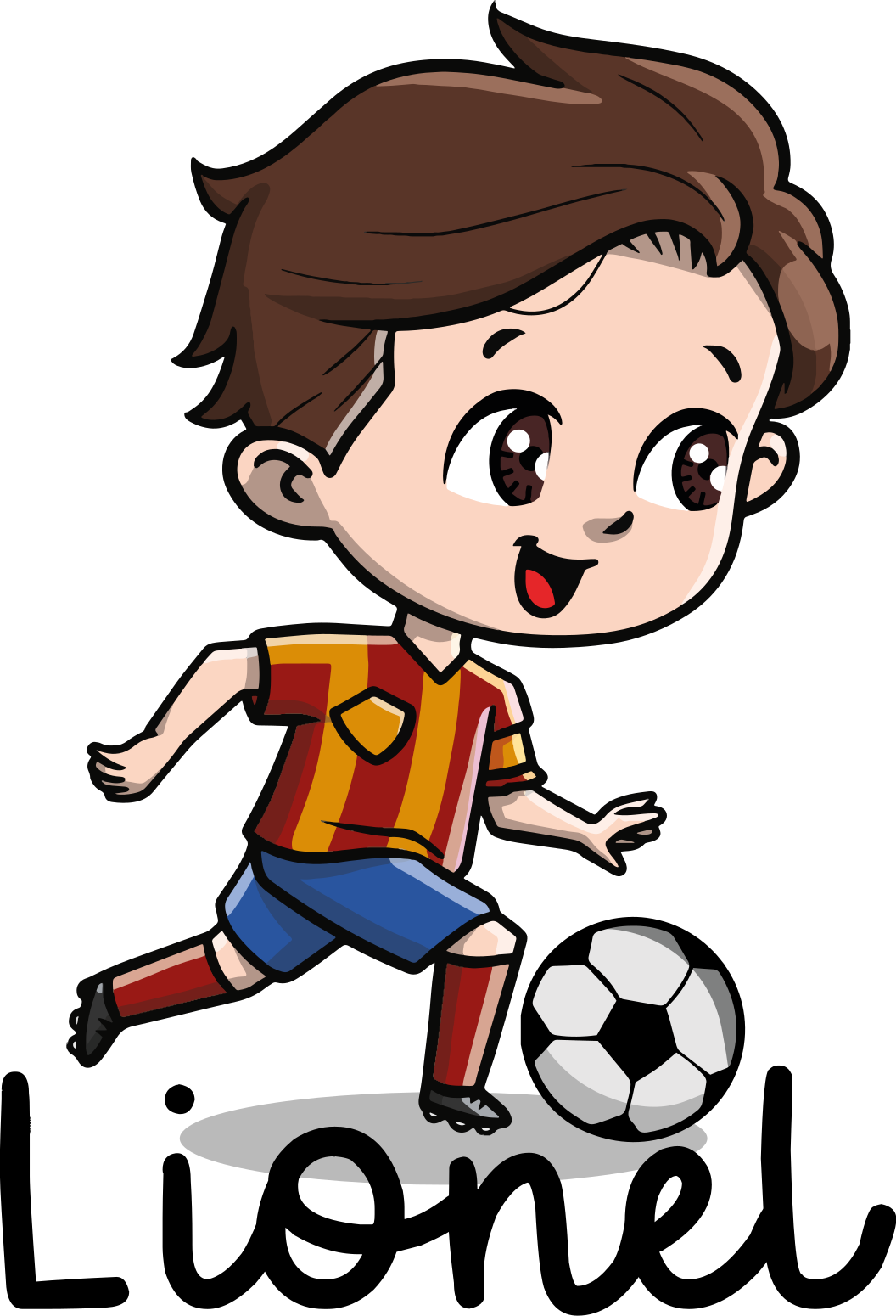 Poster de futebol jogador de futebol infantil com nome - TenStickers
