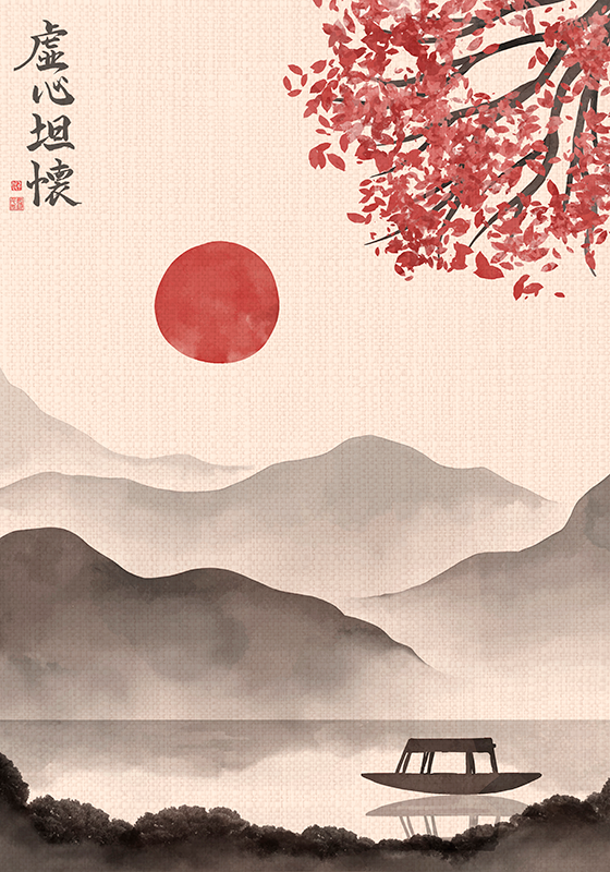 Poster zen estilo japandi - TenStickers