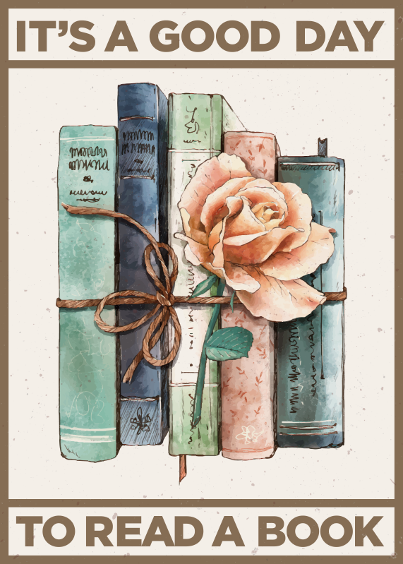 Poster ótimo dia para ler - TenStickers