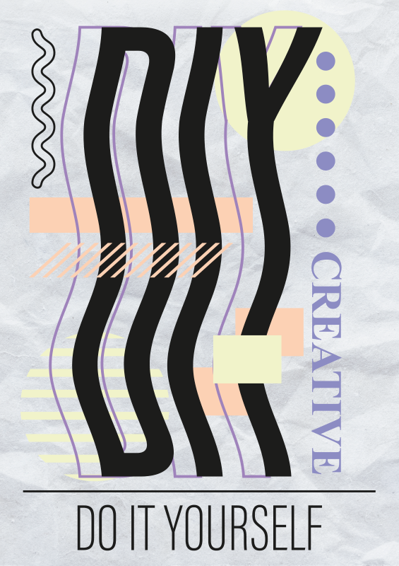 Poster decorativo faça você mesmo - TenStickers