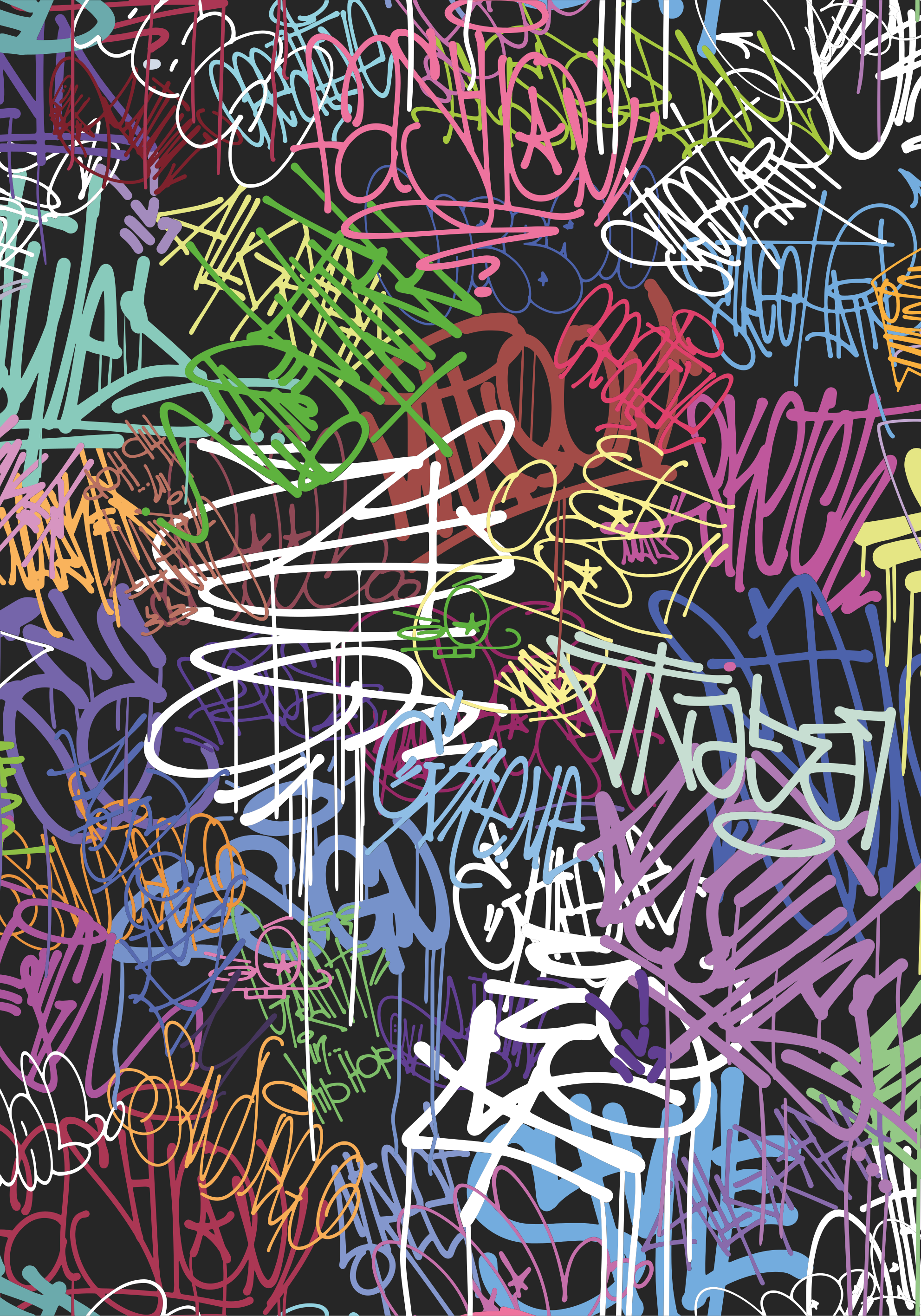 Poster de graffiti mix art - TenStickers