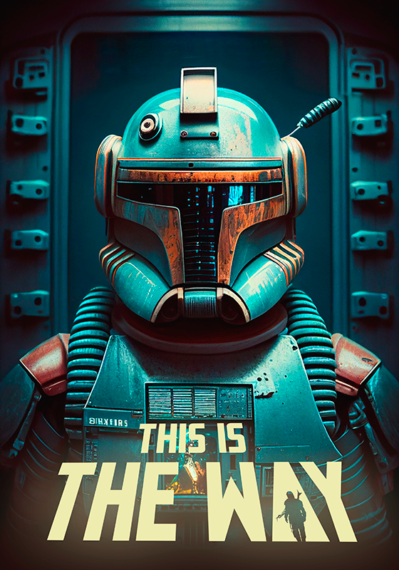 Poster filme dos anos 80 caça-recompensas - TenStickers