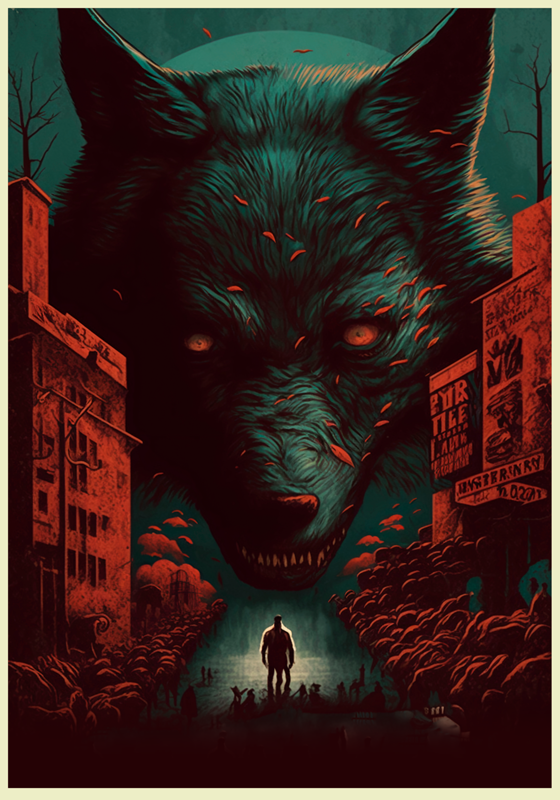 Poster decorativo filme do lobo - TenStickers