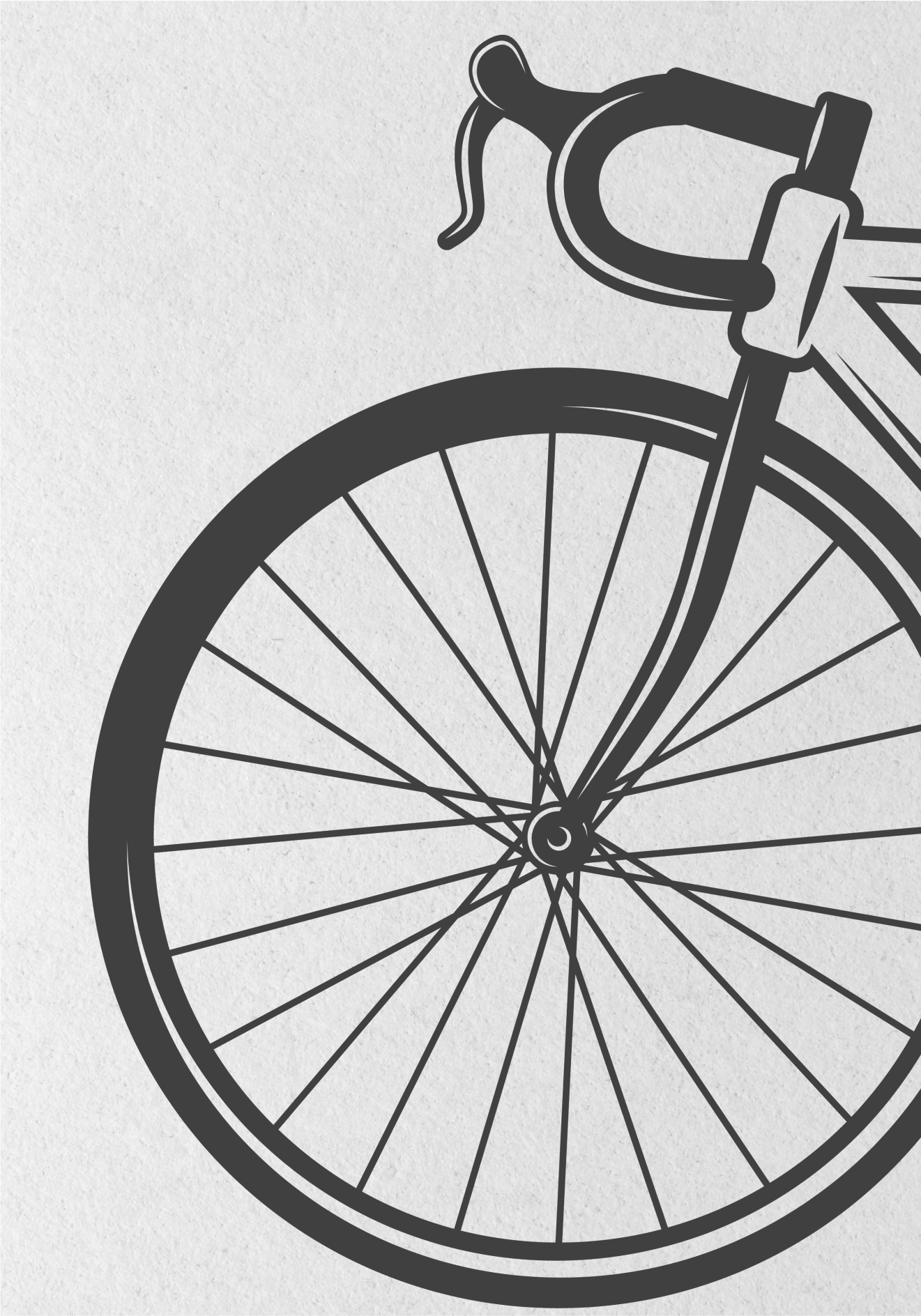 Poster ciclismo bicicleta minimalista - TenStickers