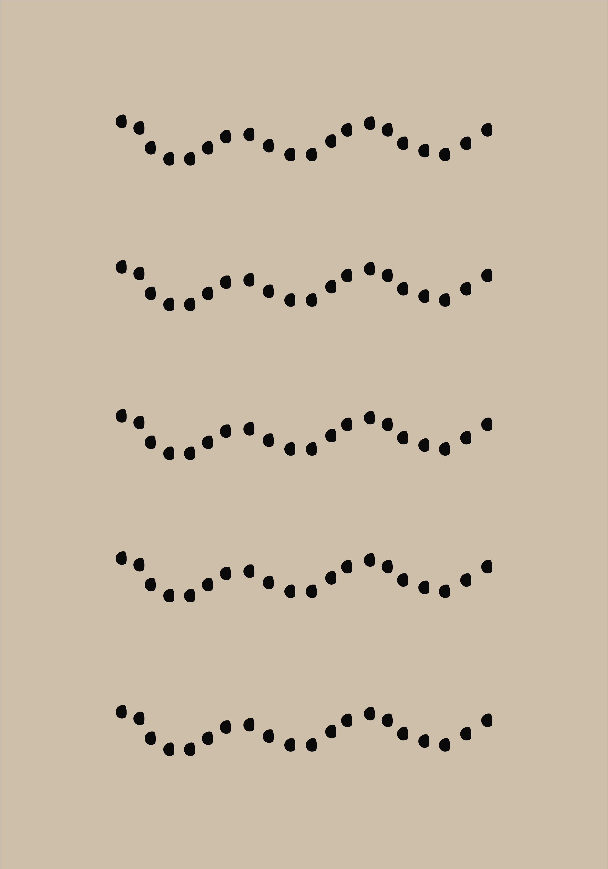 Poster nórdico pedras no chão - TenStickers