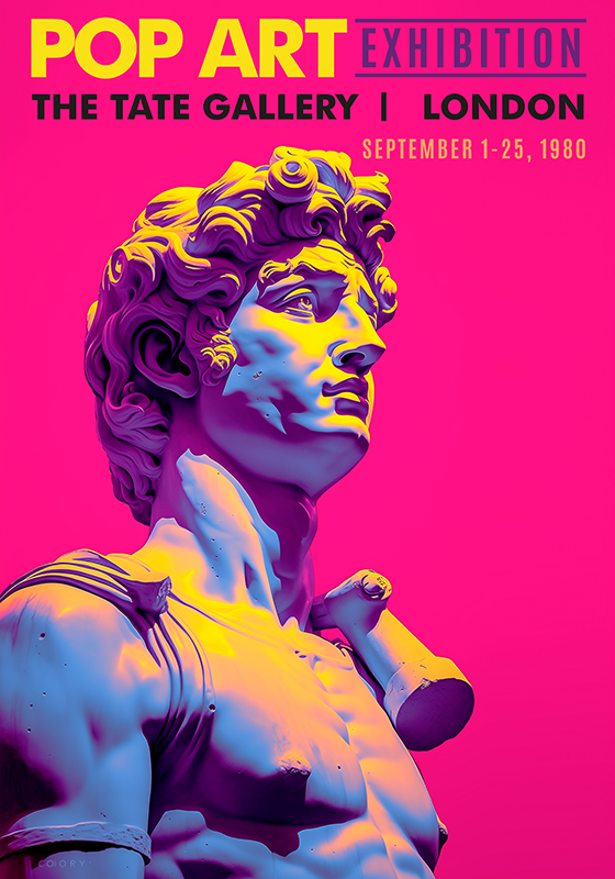 Poster para sala exposição de arte pop - TenStickers