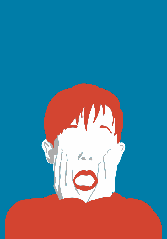 Poster criança assustada - TenStickers