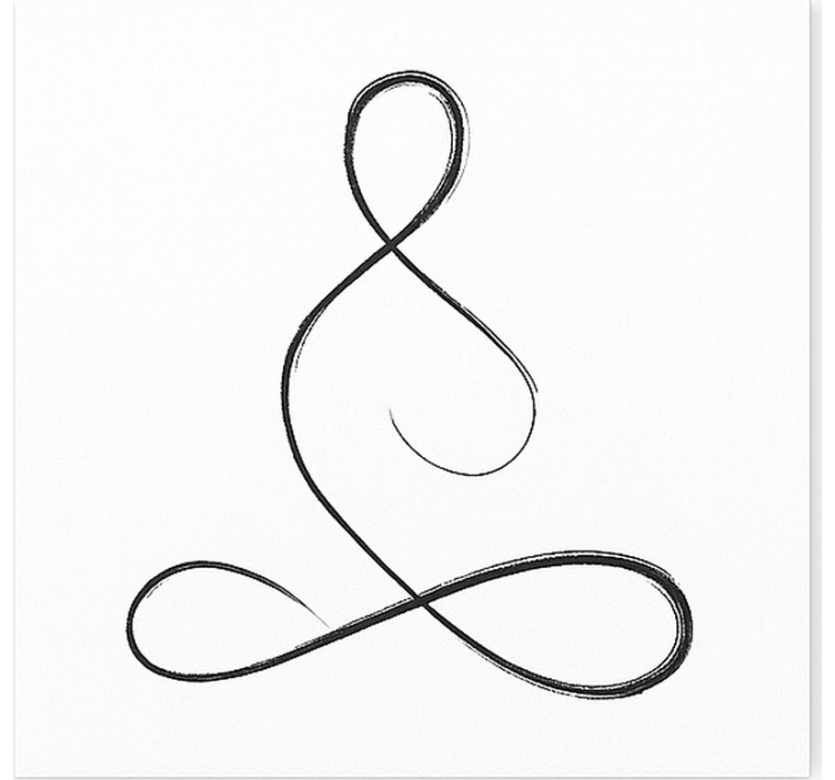 Quadros de desportos design de ioga de respiração - TenStickers