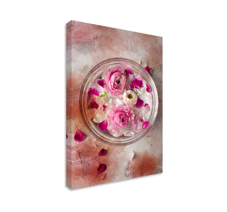 Quadro moderno Tigela floral 3d - TenStickers