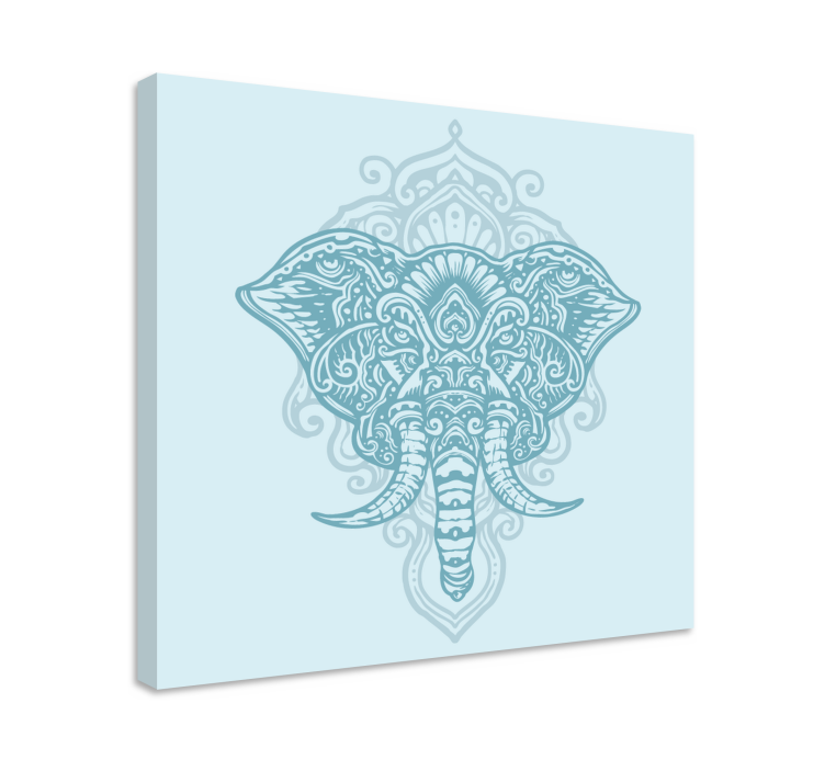 Quadro com mandala Mandala de elefante - TenStickers
