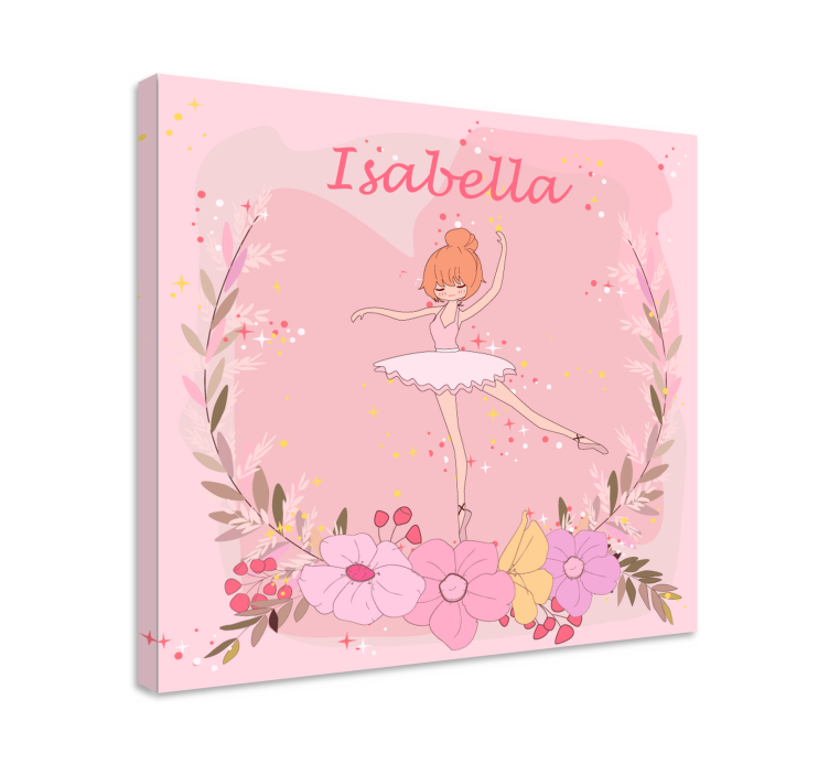 Quadro de bailarina de estrellas con nombre - TenStickers