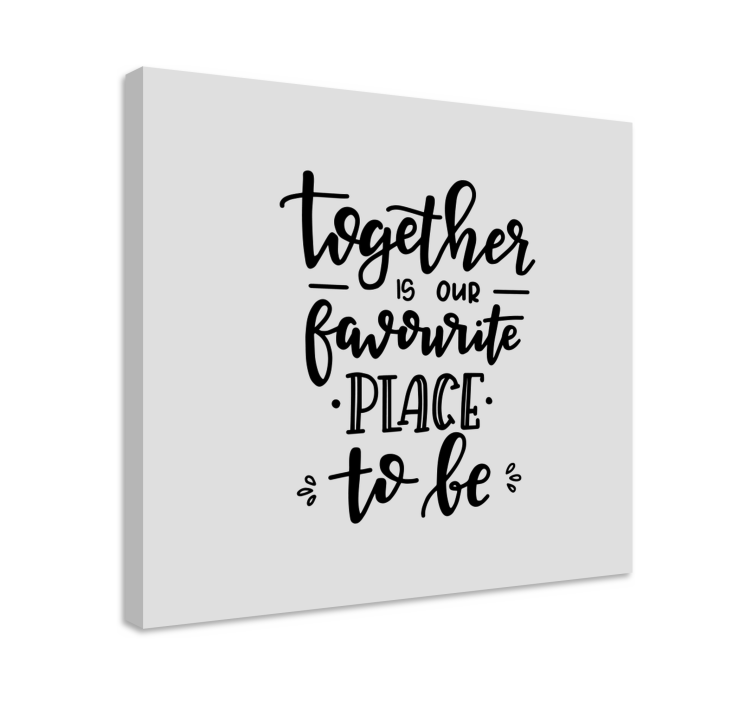 Quadro frase motivacional Juntos - TenStickers