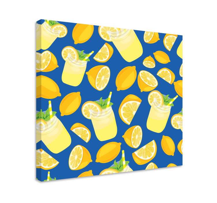 Quadro Decorativo de vinícola limonada e cítrico - TenStickers