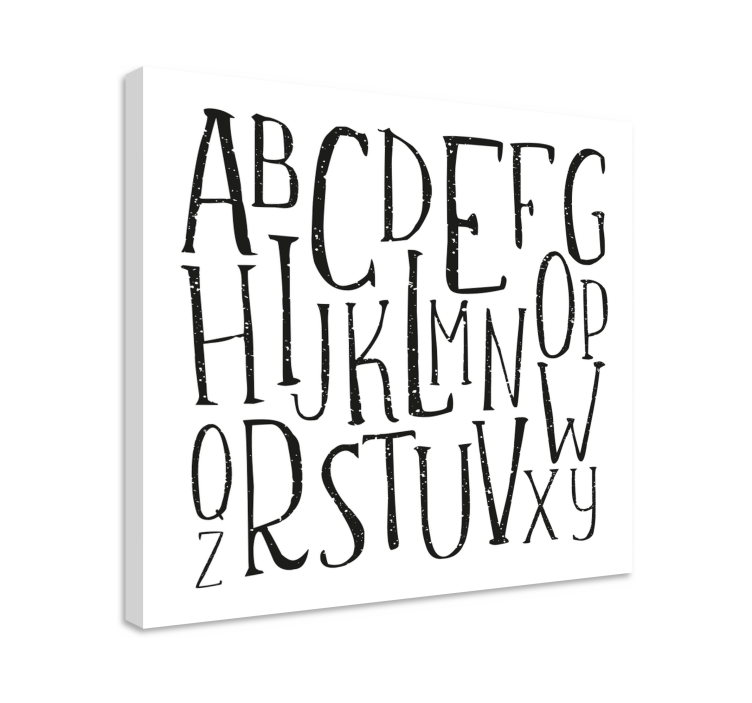 Quadro com o abecedário Letras do alfabeto - TenStickers