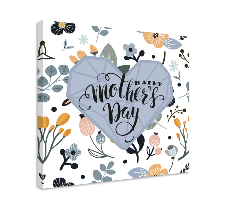 Quadro para dia da mãe Feliz dia das mães - TenStickers