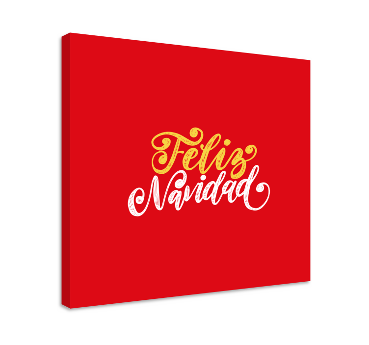 Quadro com letras feliz natal mensagem - TenStickers