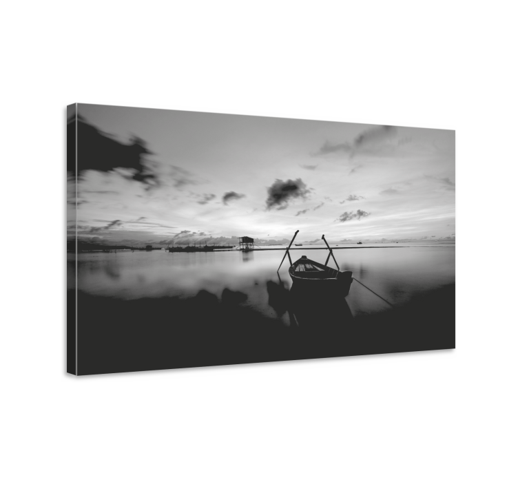Quadro moderno Grande lago negro - TenStickers