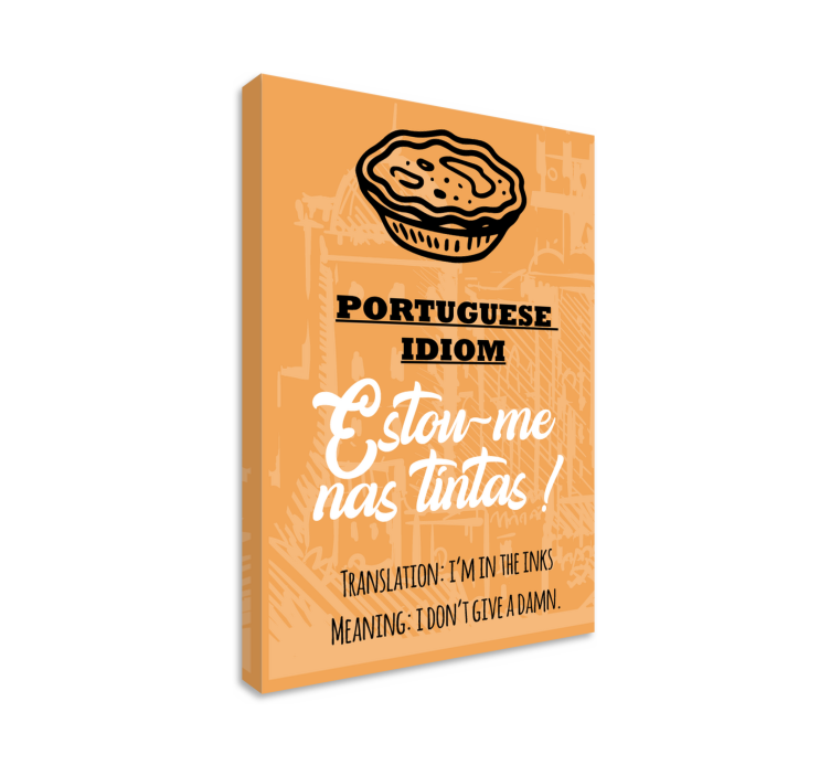 Quadro frase Português dizendo que a tradução não importa - TenStickers