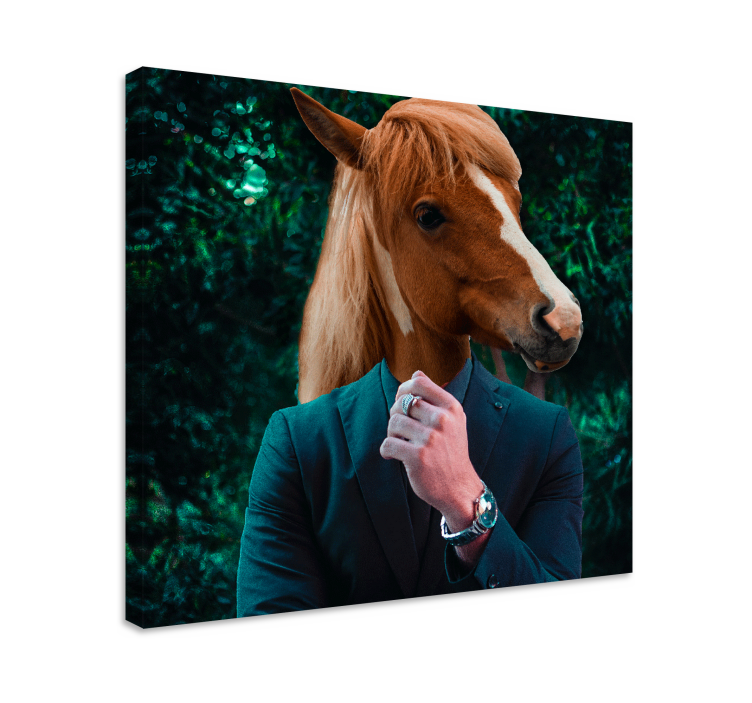 Quadro Decorativo de cavalos retrato de cabeça de cavalo - TenStickers