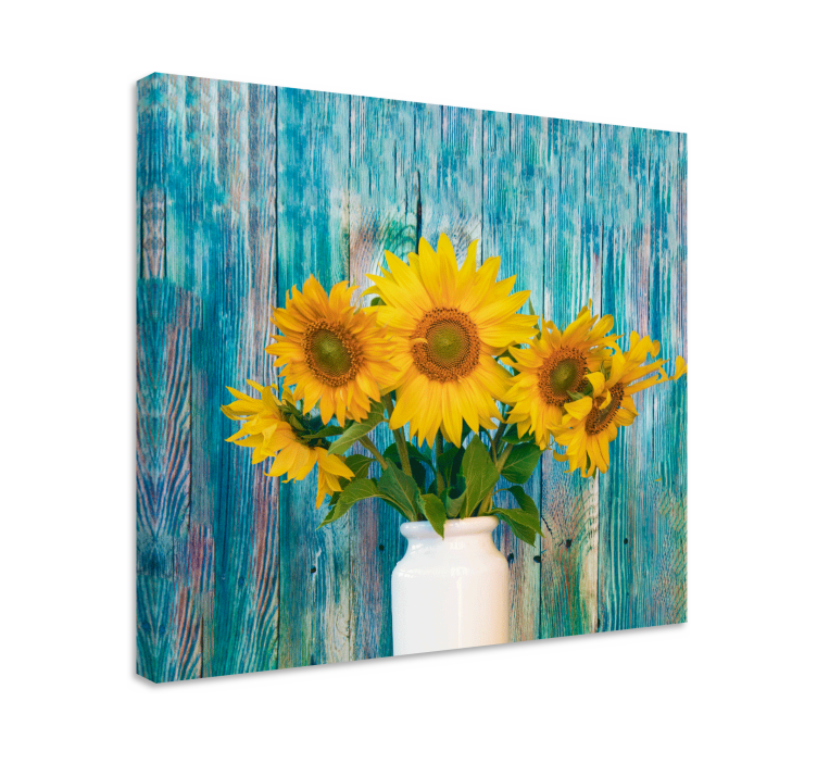 Quadro de flores exibição de buquê de girassol - TenStickers