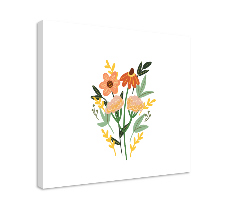 Quadro de flores buquê floral encantador - TenStickers
