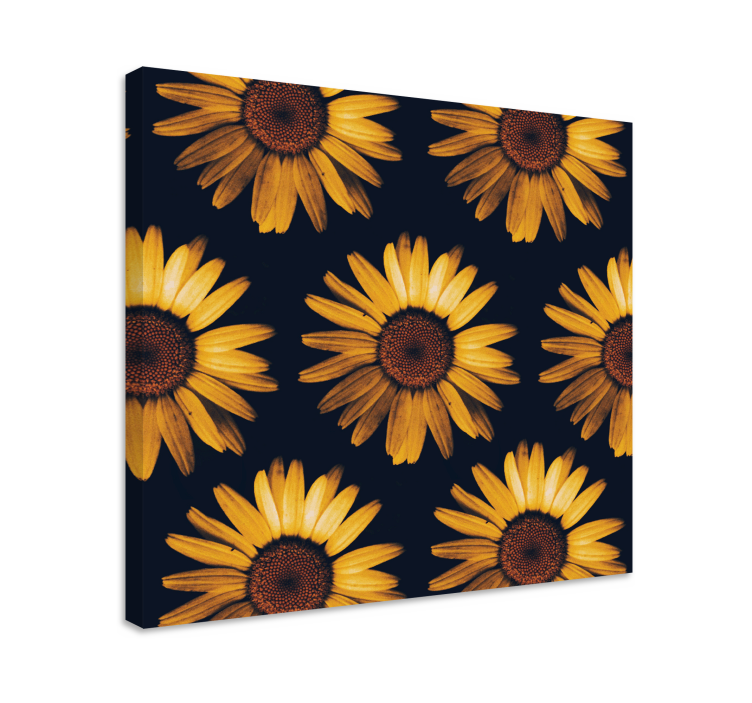 Quadro de flores Girassol amarelo - TenStickers