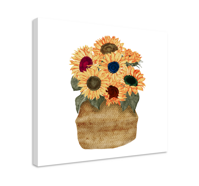 Quadro de flores buquê de girassóis - TenStickers