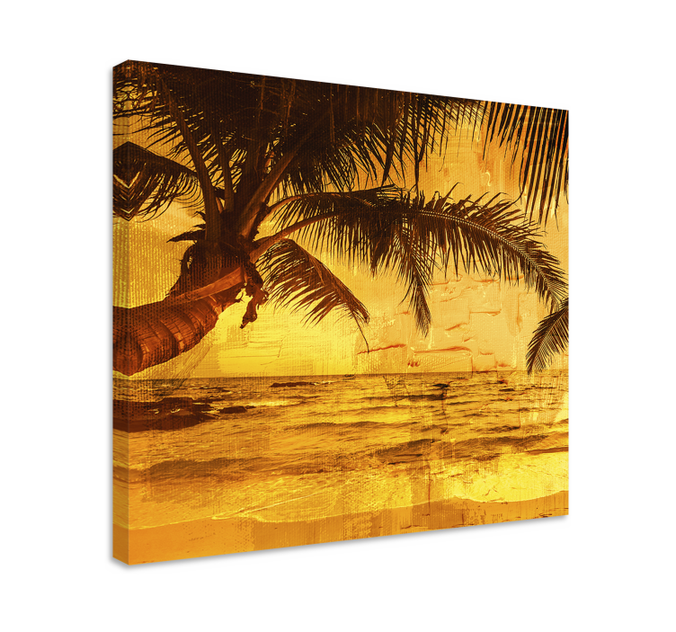 Quadro para sala de jantar Nature palm beach - TenStickers