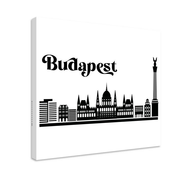 Quadro de cidade horizonte de budapeste - TenStickers