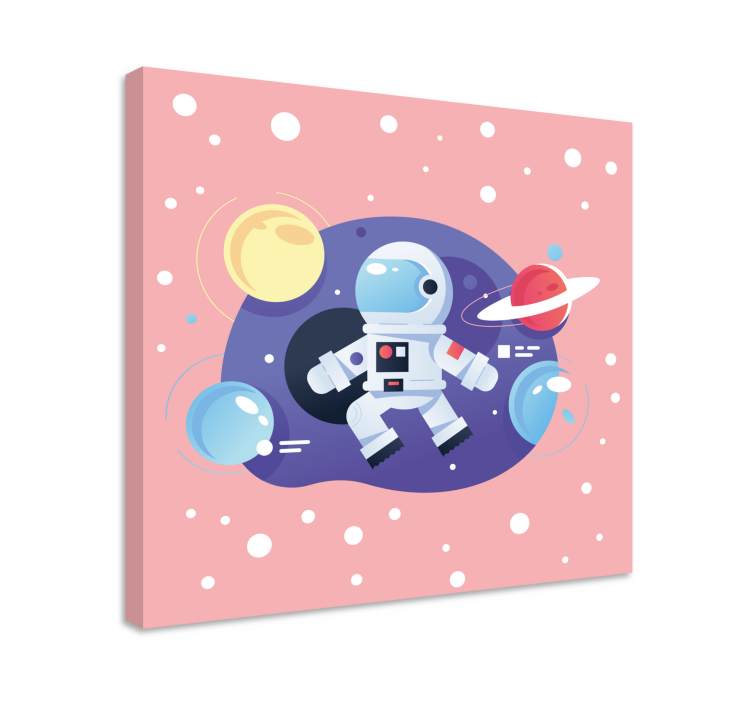Quadro videogame explorador de aventura espacial - TenStickers