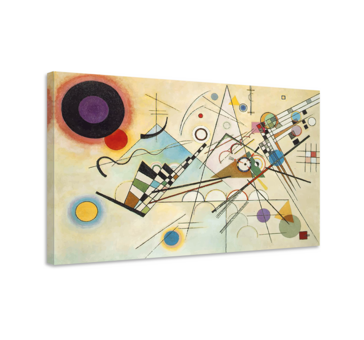 Quadro de figuras geométricas Pintura de arte geométrica incrível - TenStickers