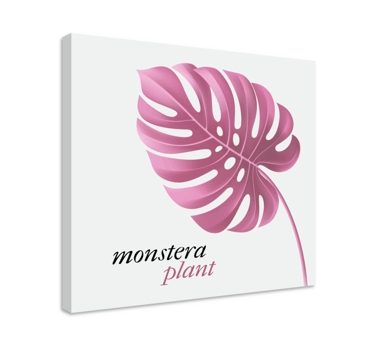 Quadro de flores monstera - TenStickers
