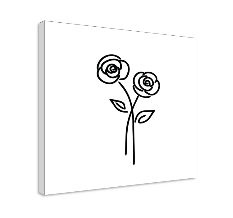 Quadro de flores design floral elegante - TenStickers