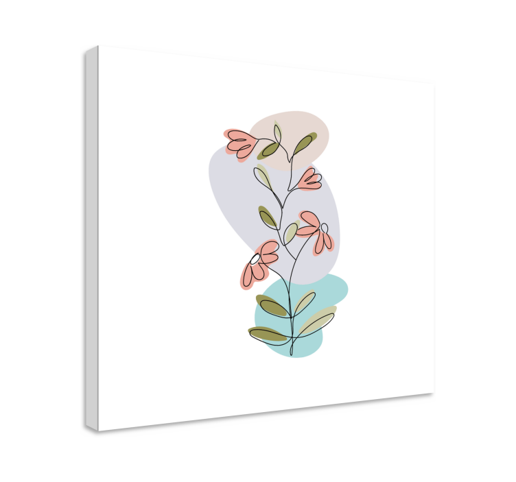 Quadro de flores composição floral botânica - TenStickers