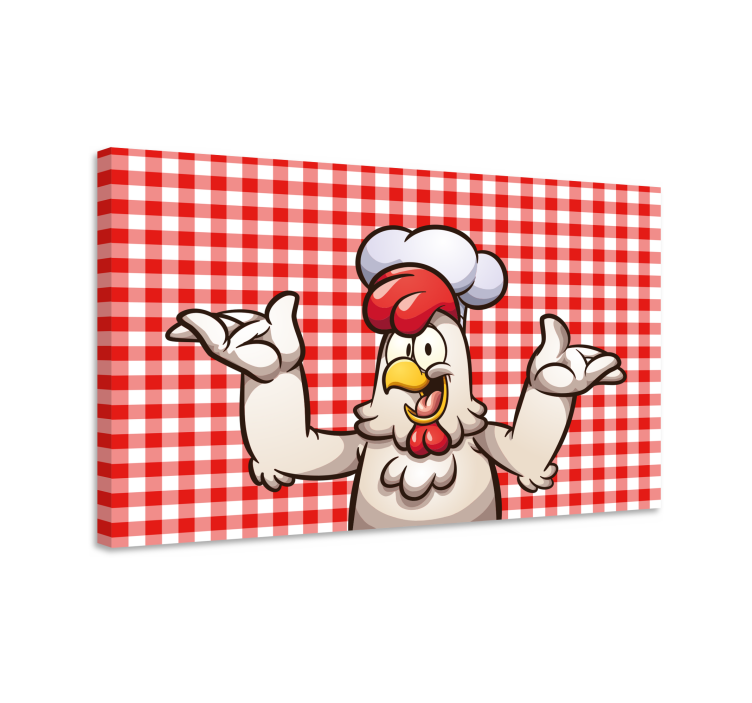 Quadro de pássaros personagem de cozinha de chef - TenStickers