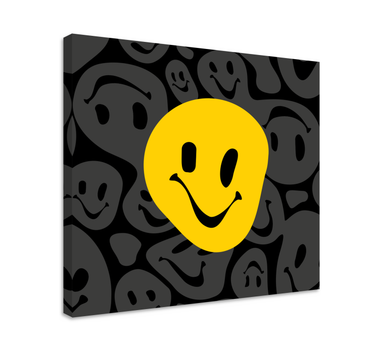 Quadro rosto sorridente feliz - TenStickers