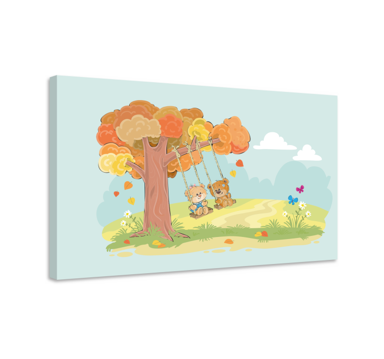 Quadro infantil amigos ursos - TenStickers