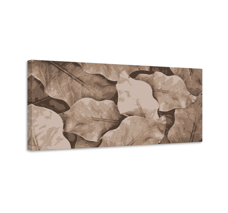 Quadro de flores folhas botânicas em camadas - TenStickers