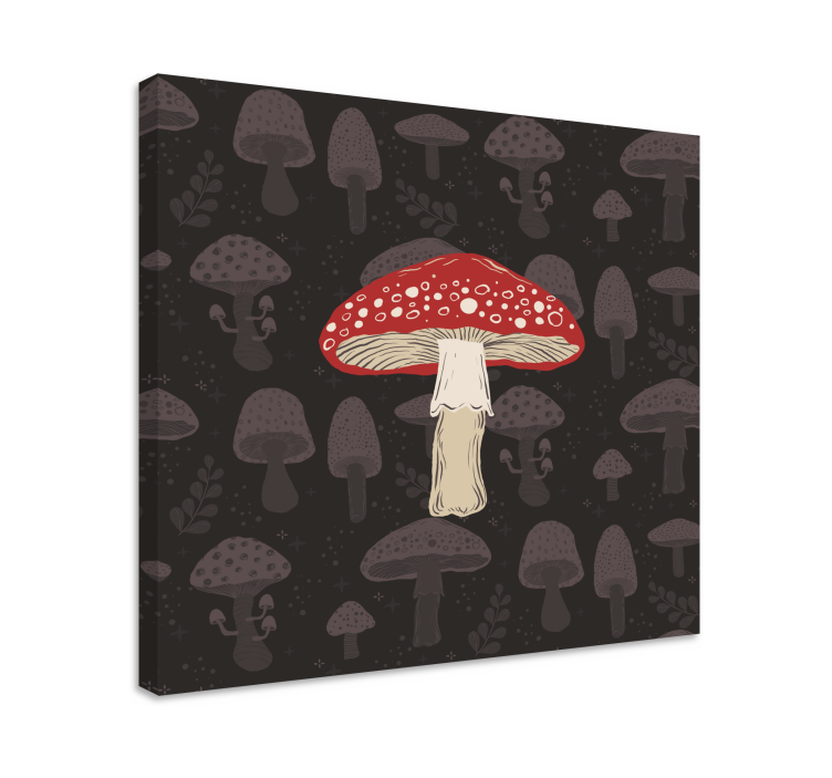 Quadro cogumelo agaric mosca vermelha - TenStickers