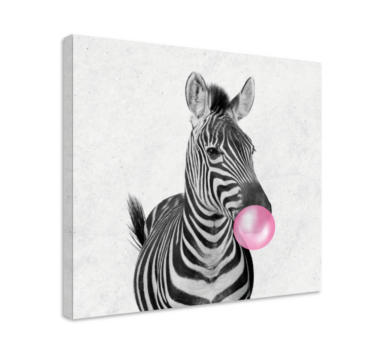 Quadro moderno Chiclete zebra animal - TenStickers