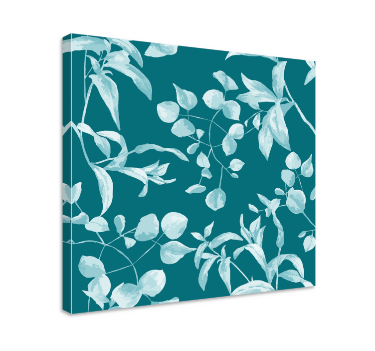 Quadro de flores com design de folhas elegante - TenStickers