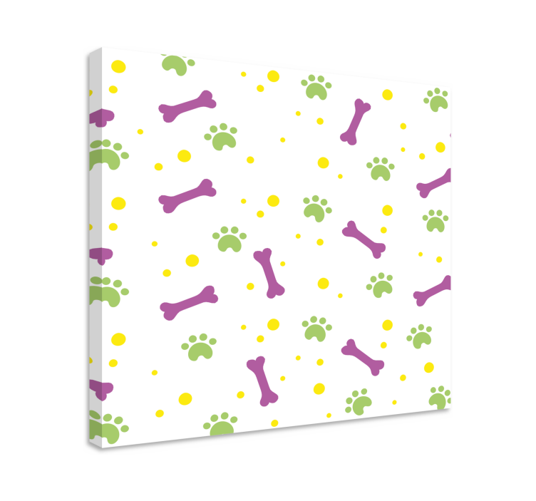 Quadro de cães impressões vibrantes de patas - TenStickers