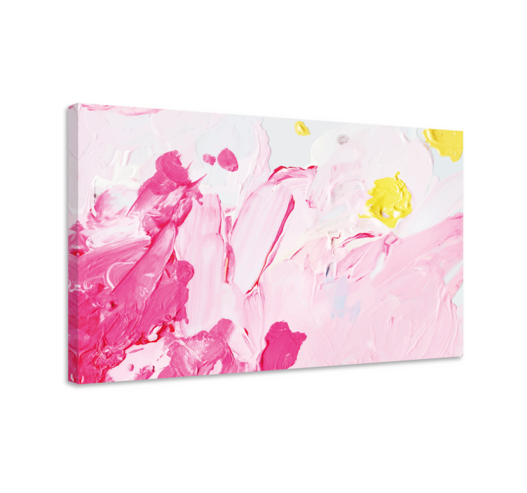 Quadro de paisagem redemoinhos abstratos em rosa - TenStickers