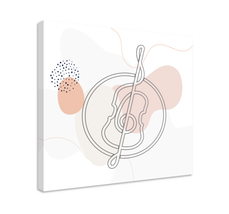 Quadro de música contorno de instrumento musical - TenStickers